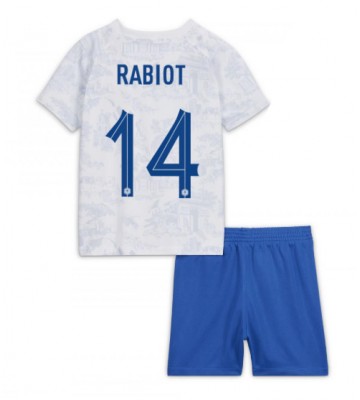 France Adrien Rabiot #14 Replica Away Stadium Kit for Kids World Cup 2022 Short Sleeve (+ pants)